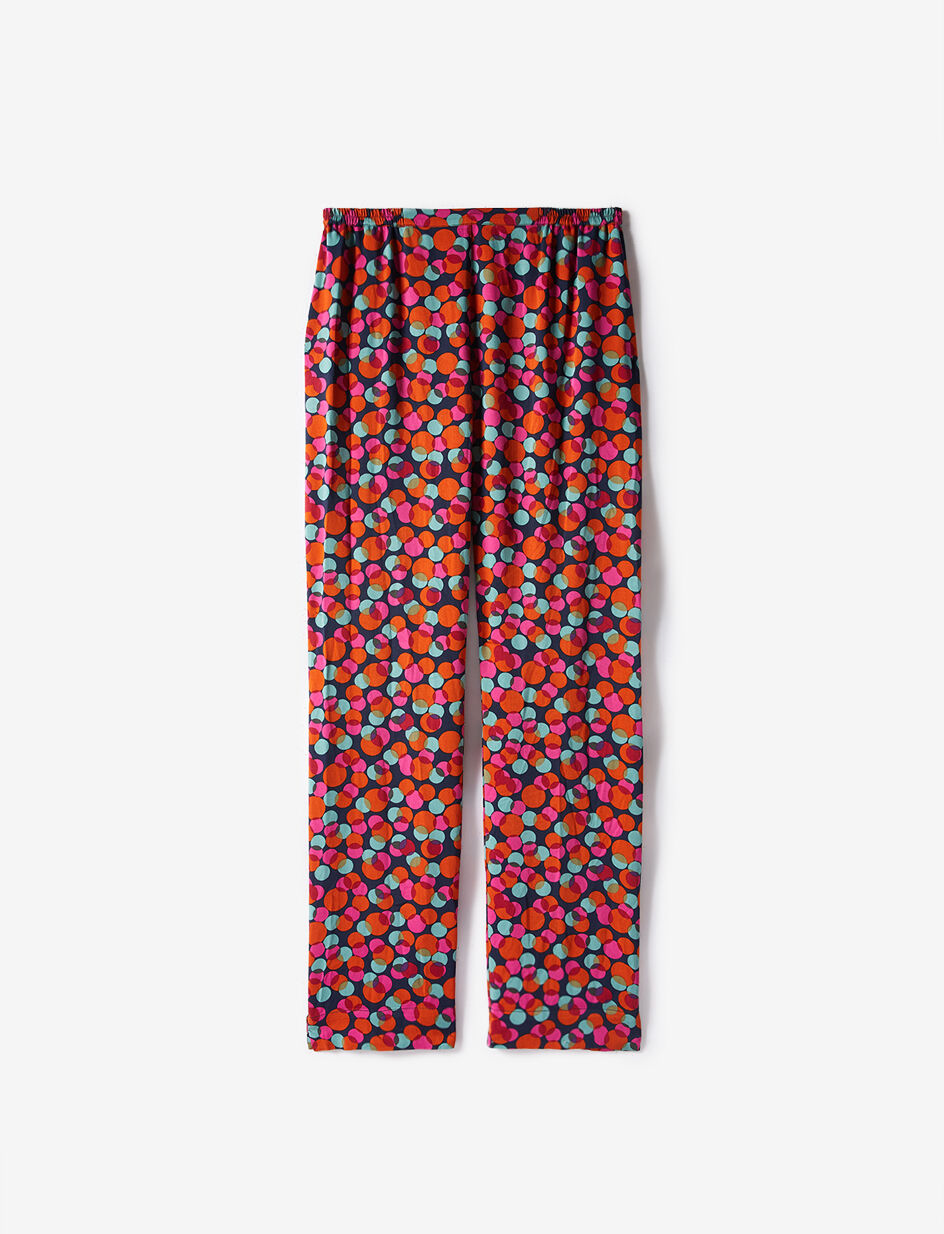 Pantalon - xmas dots rose dahlia