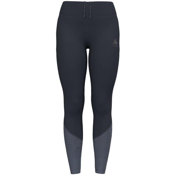 Collant running ODLO ESSENTIAL PRINT TIGHTS W INDIA INK/FOLKSTONE GRAY
