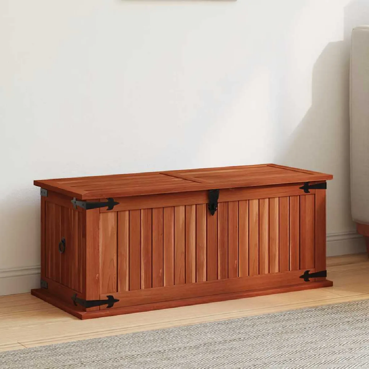vidaXL Coffre de Rangement Acacia
