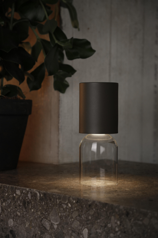 Luceplan Nui Mini tafellamp LED oplaadbaar greige