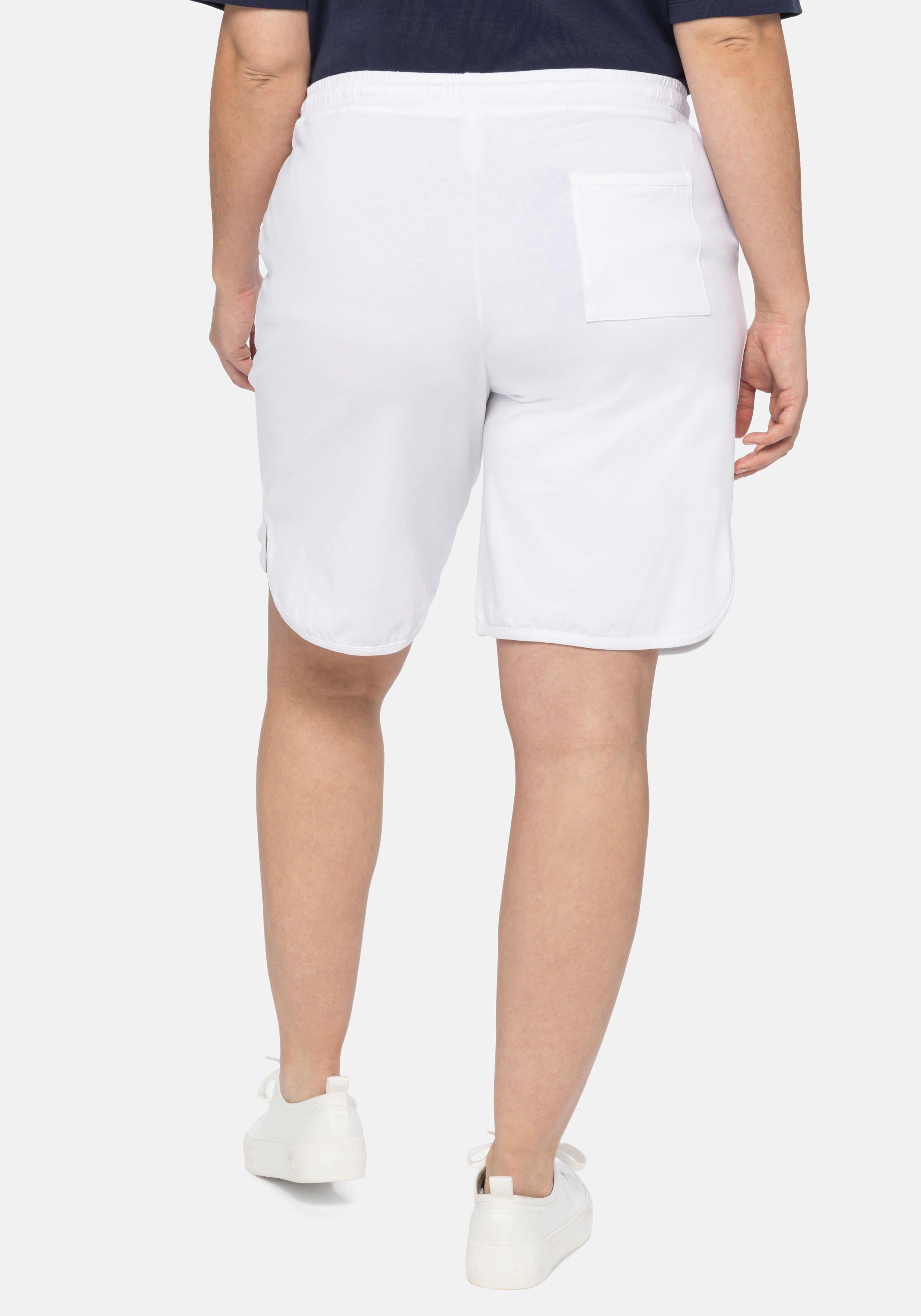 Jersey-Bermudas mit Schlupfbund und Tunnelzug