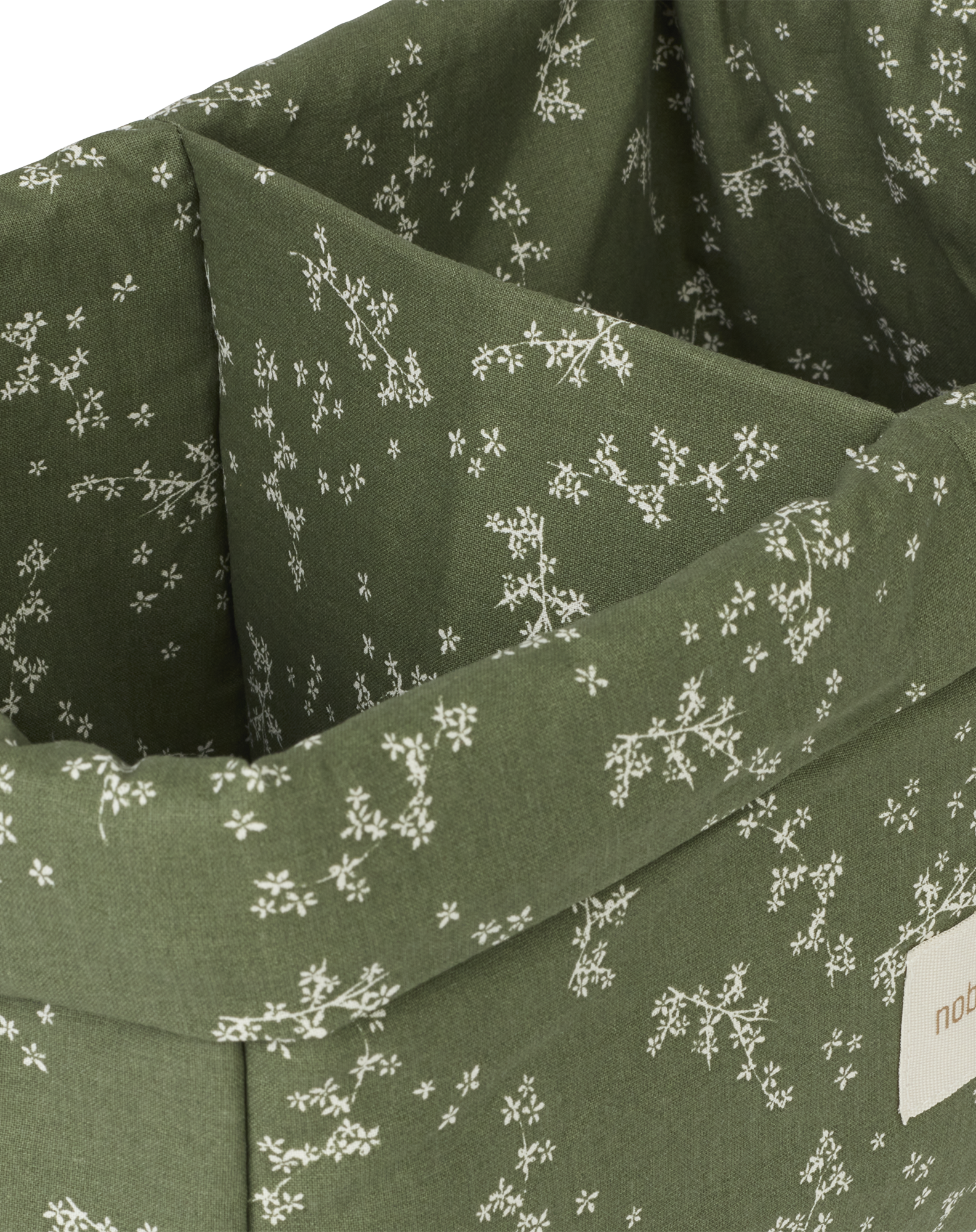 Panier de rangement à deux compartiments stories | Vert
