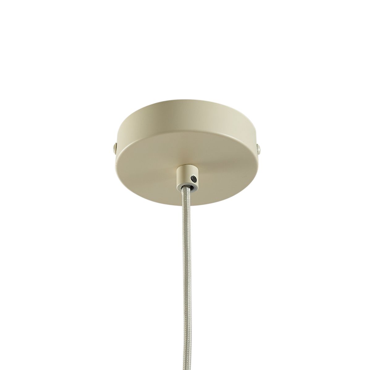 Japandi hanglamp beige met stoffen kap - Bida