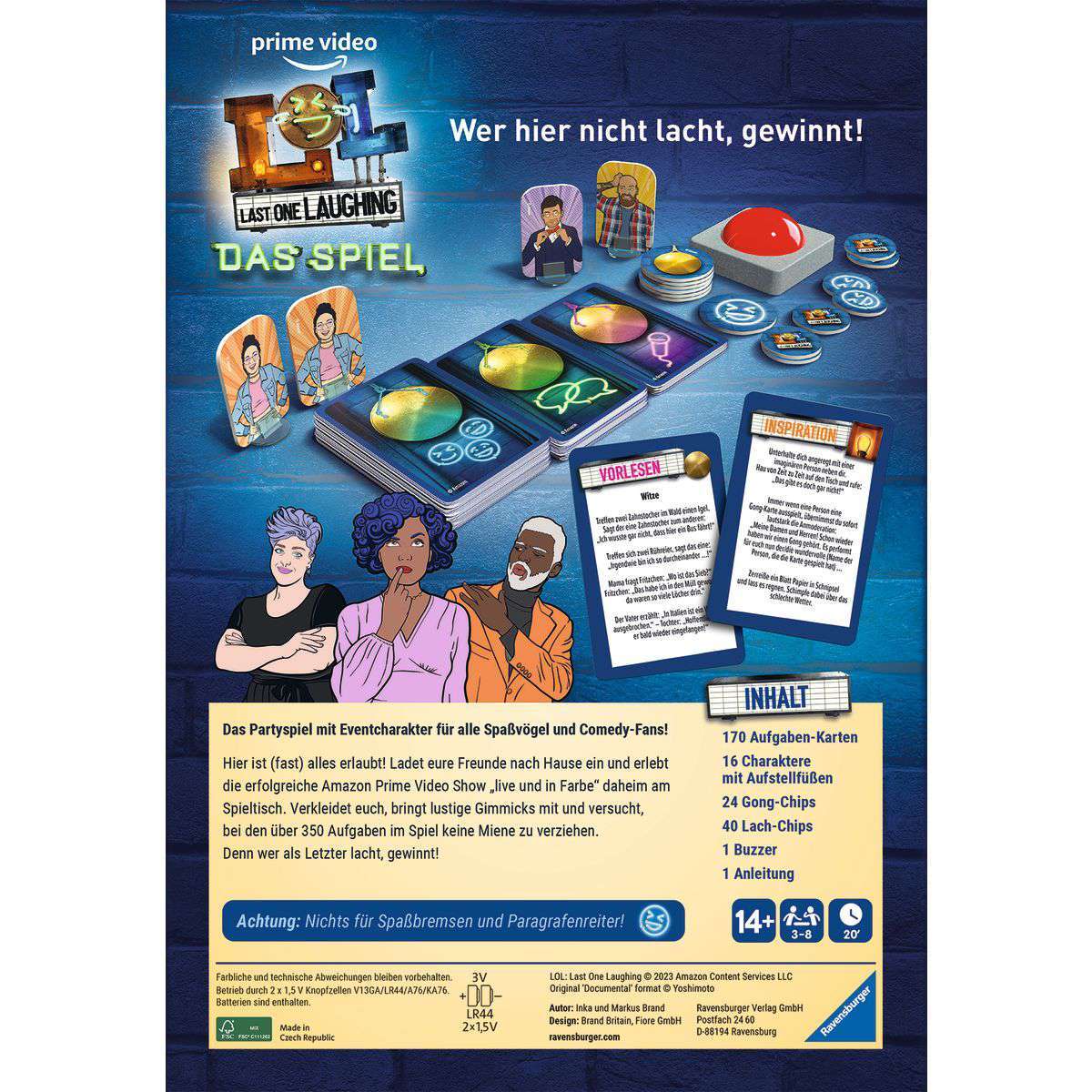 Ravensburger Spiel Last one Laughing - Das Spiel