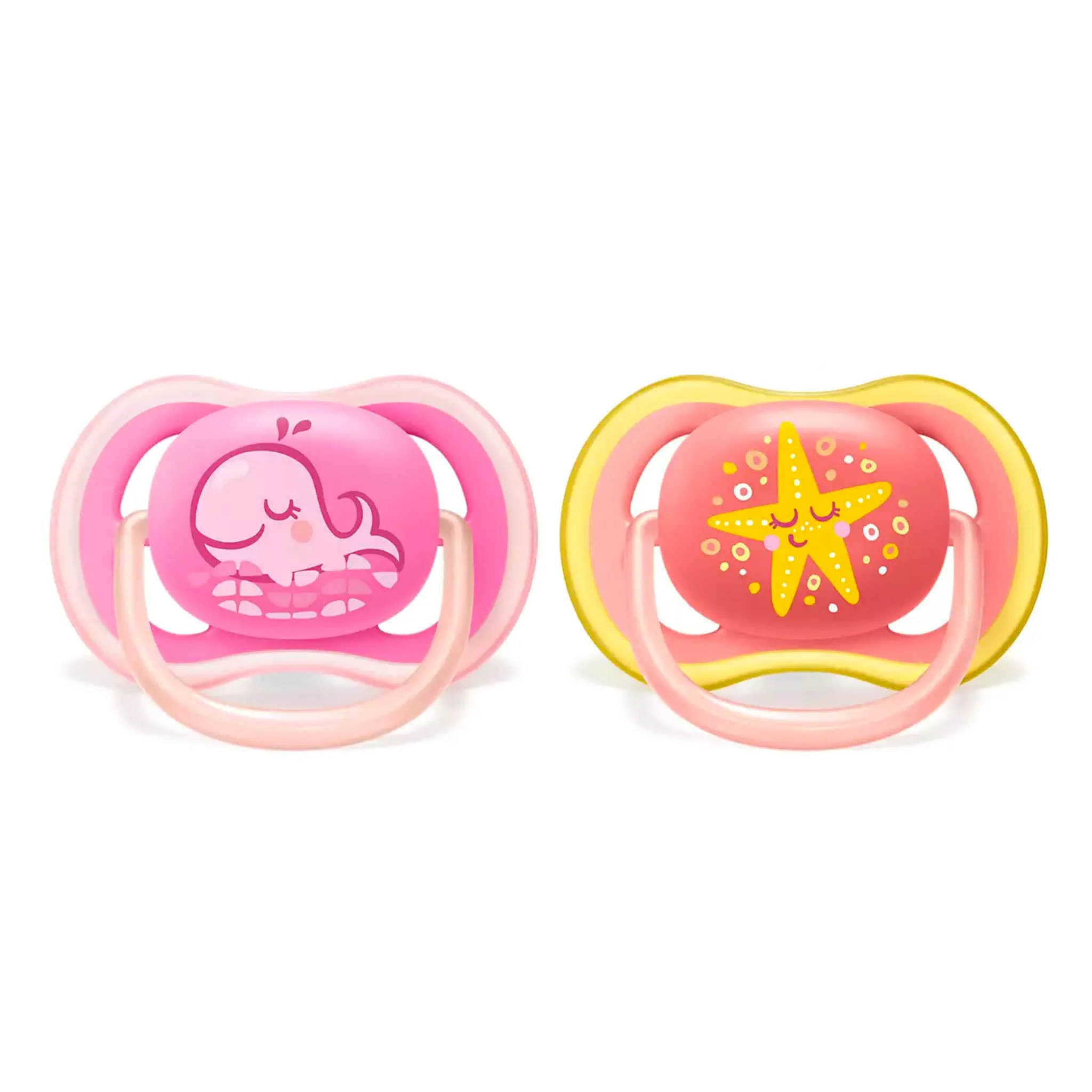 Philips Avent Suce Orthodontique 6-18m Ultra Air Paquet de 2 - Rose