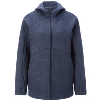 Damen-Funktionsjacke Schurwolle, Navy