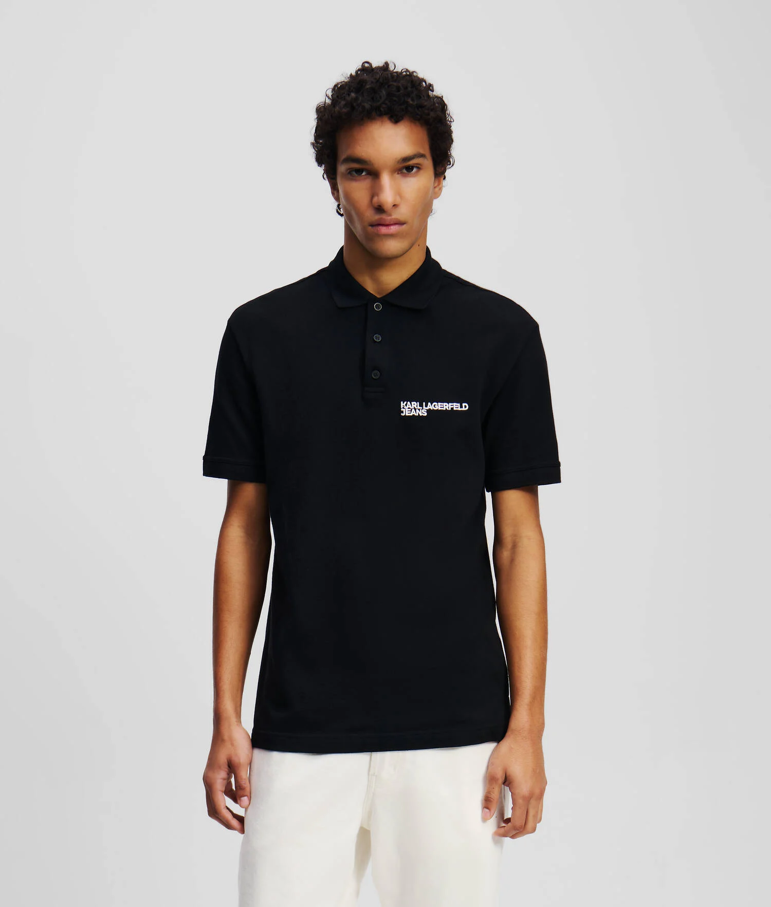 POLO AVEC LOGO KLJ - Noir