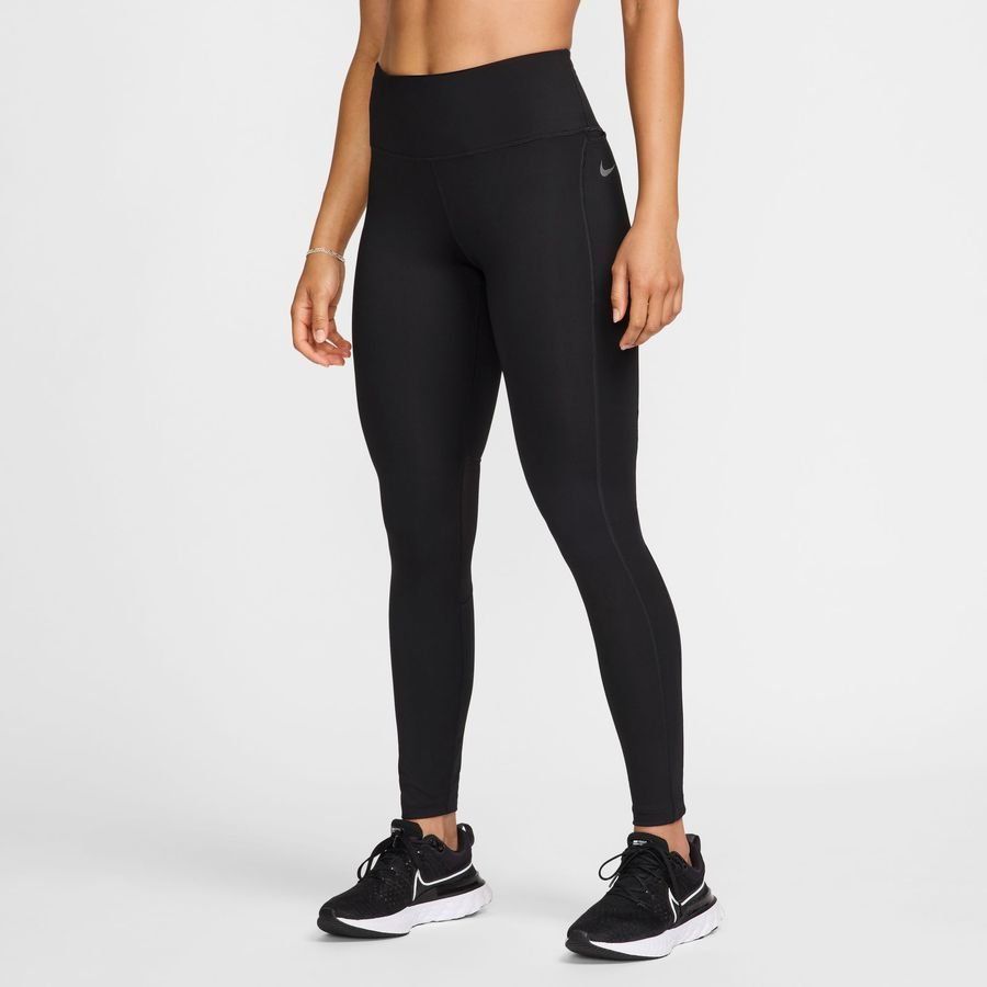 Nike Collant Running Epic Fast Mid-Rise - Noir/Argenté Femme