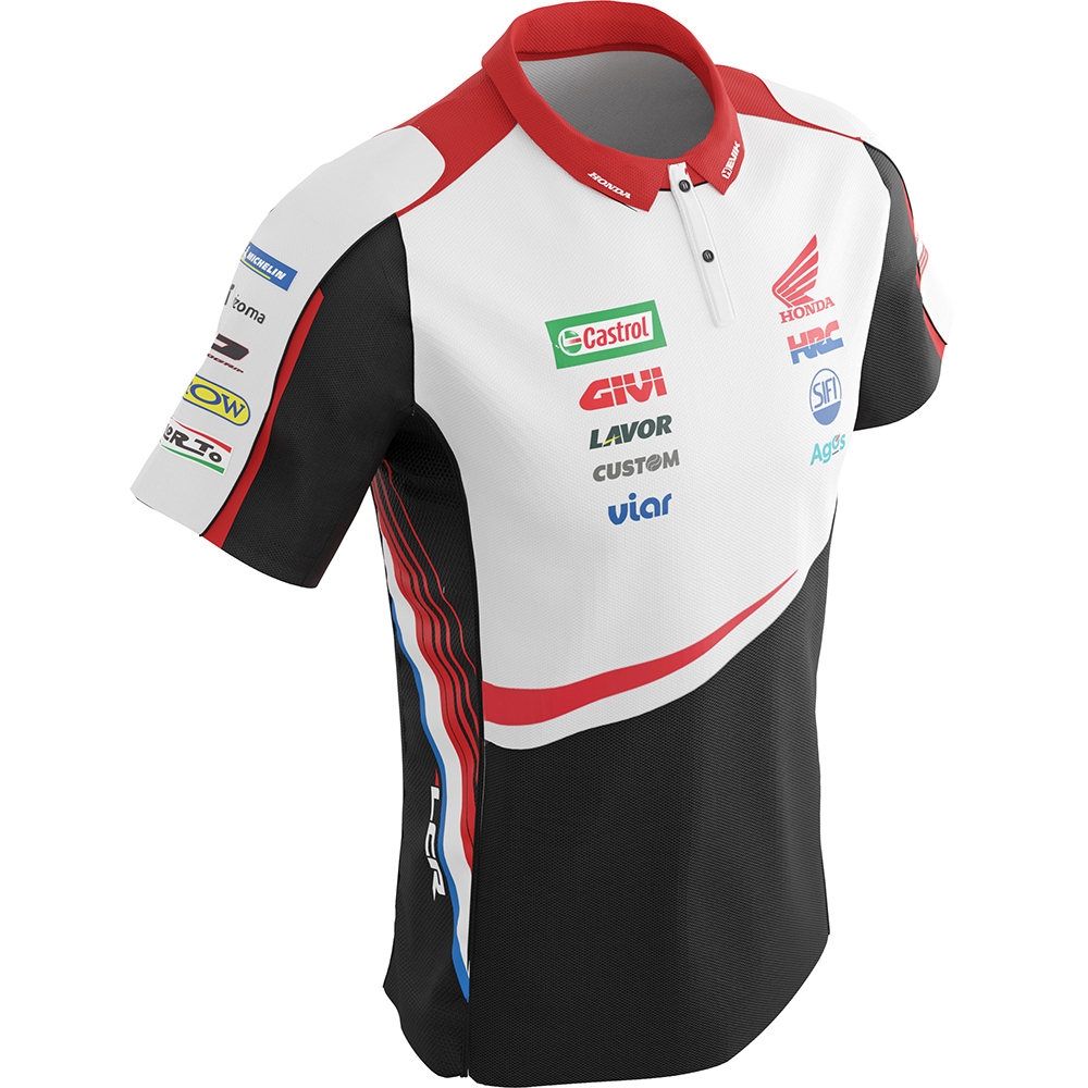 Ixon - Polo LCR / Marquez 22 Noir / Blanc / Rouge