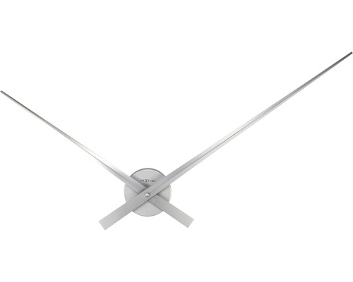 Wandklok Handen zilver Ø 85 cm