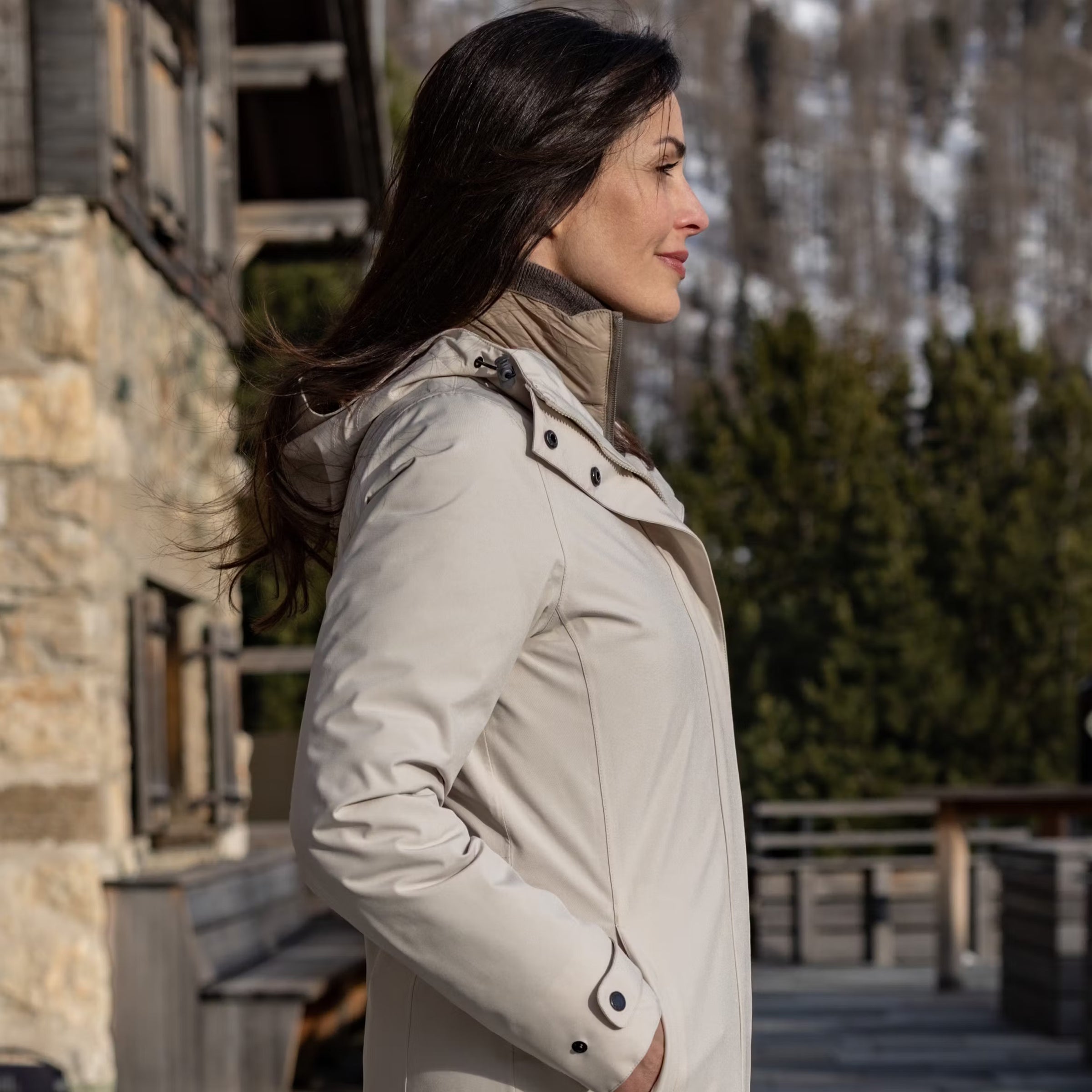 Frauen Wintermantel Clara 3 in 1 french oak