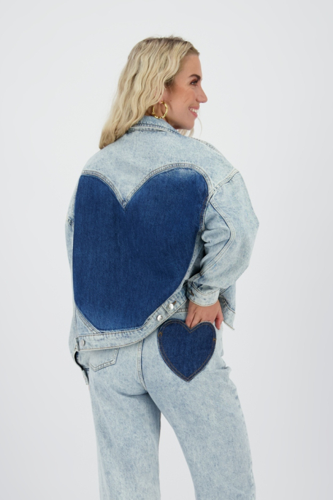Raizzed blauwe dames jas
