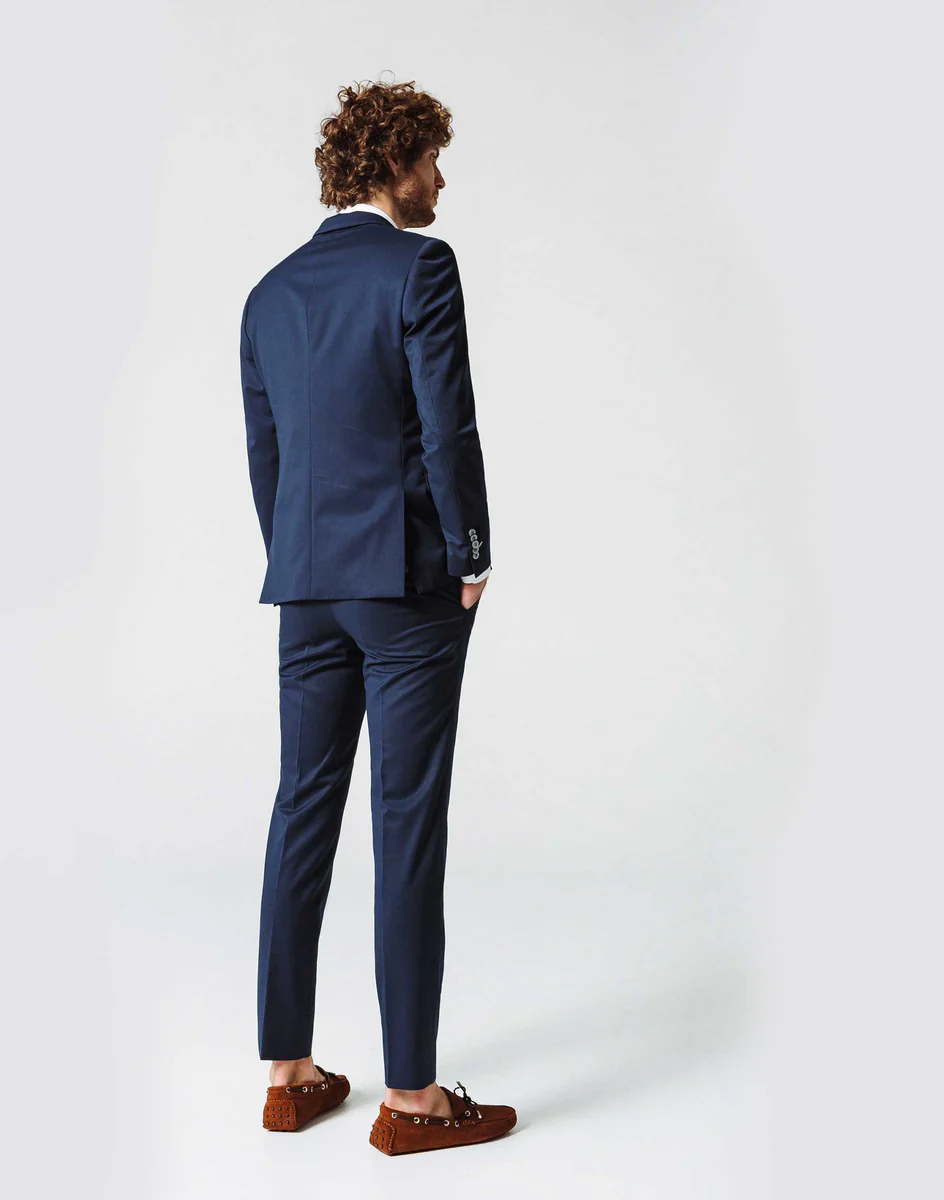 Costume Bleu Fines Rayures