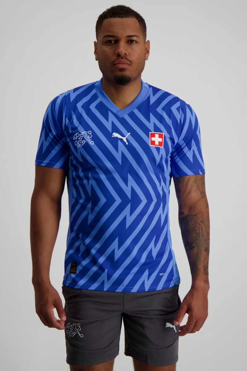 Puma Schweiz Replica Herren Torwarttrikot EM 2024 blau