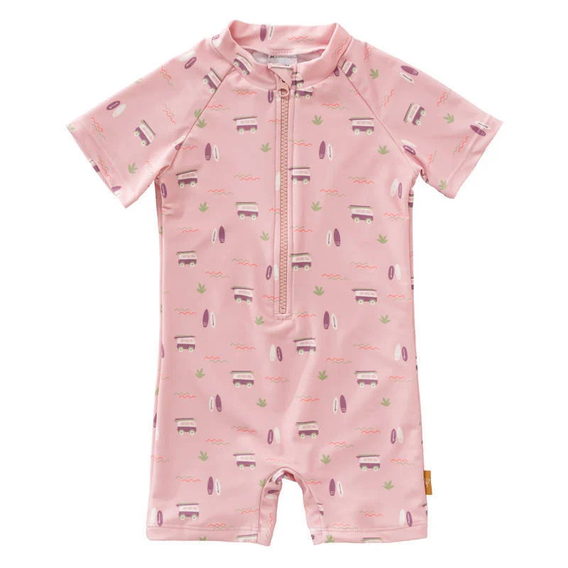 Fresk UV zwempak met all over print roze