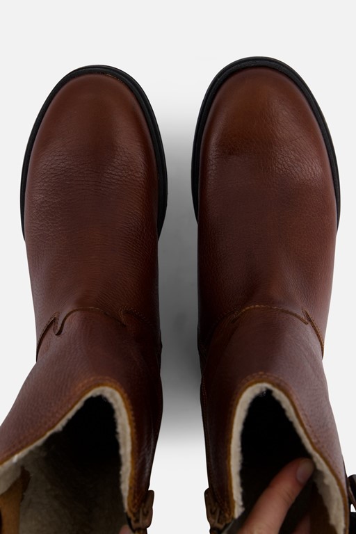 Outfielder Boots cognac Leer