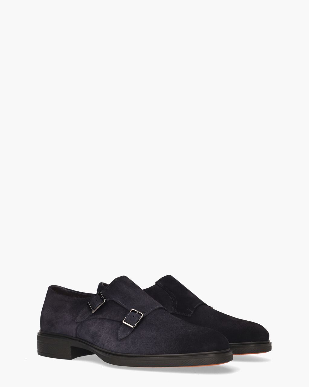 Santoni 18949 Donkerblauw Heren Gespschoenen
