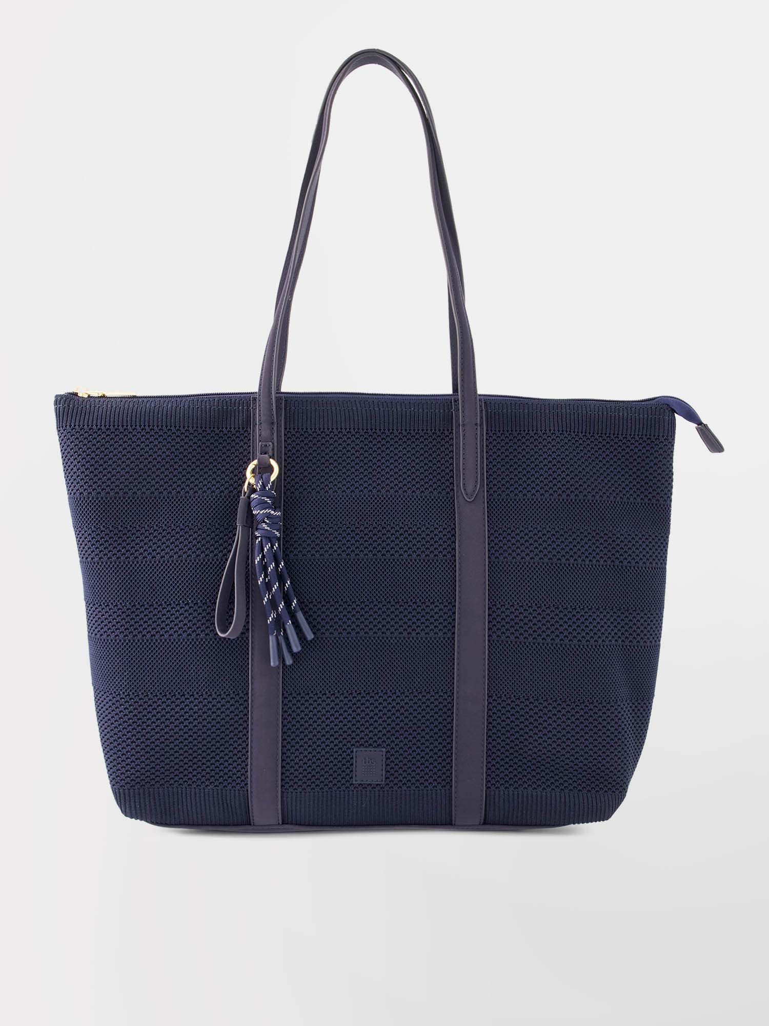 Sac Cabas Femme Knit Recyclé Marine