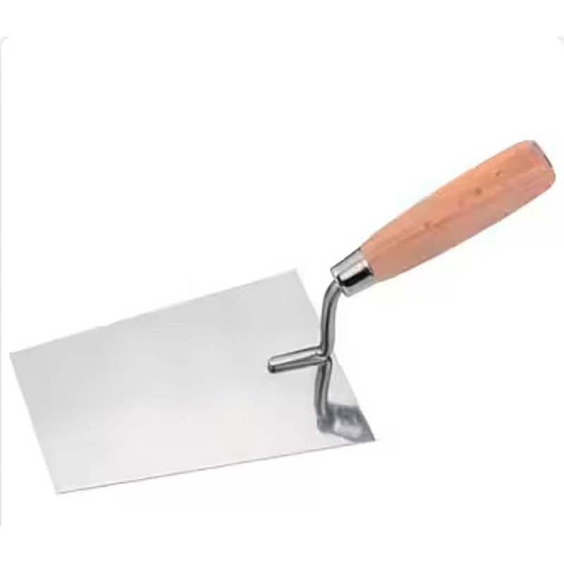 Truelle stucateur, poignée en bois