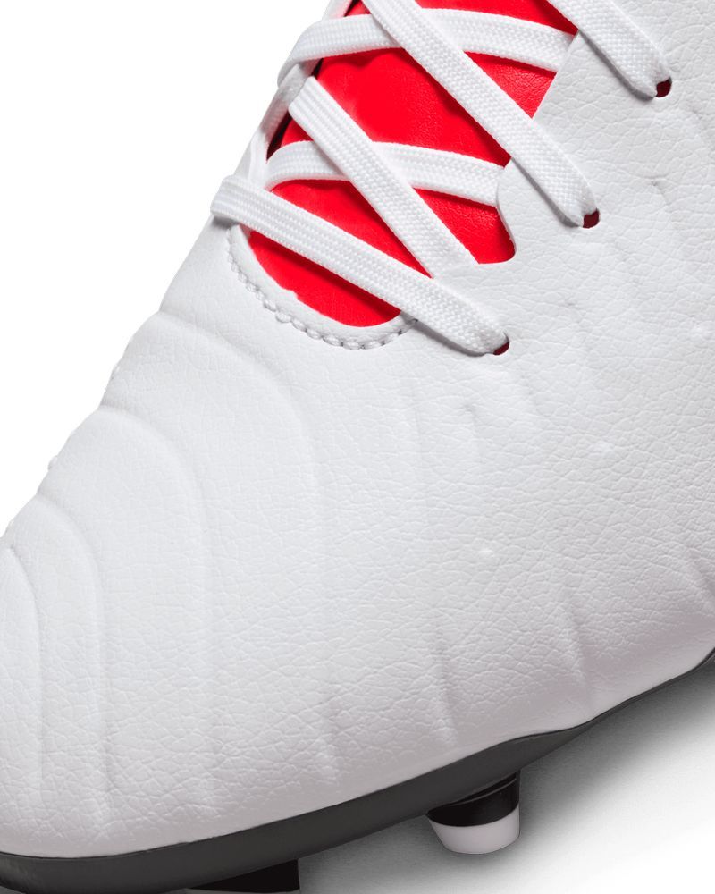 Chaussures de football Nike Tiempo Legend 10 Academy FG/MG Blanc pour homme