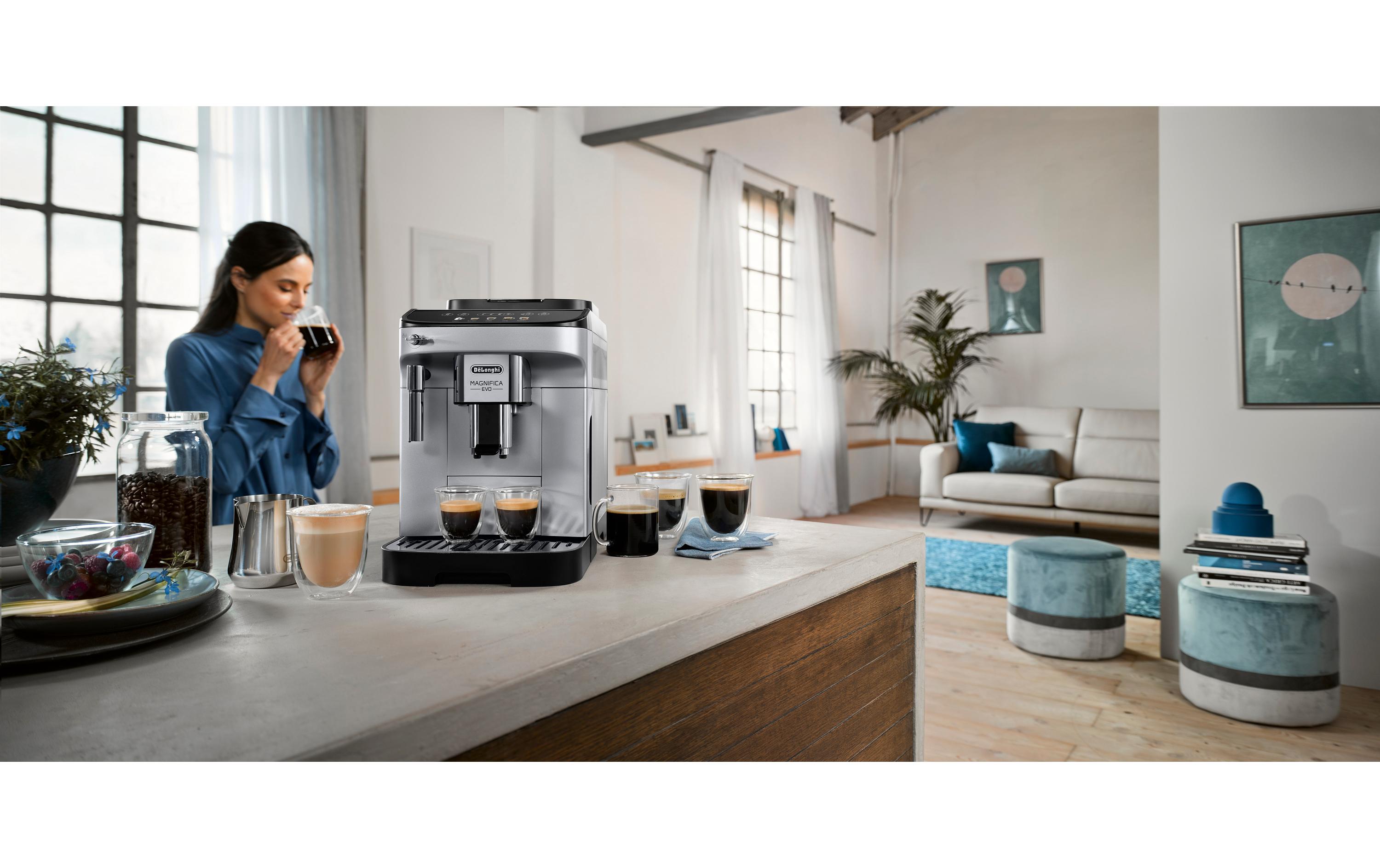Kaffeevollautomat Magnifica Evo ECAM290.31.SB Silber<br>Kaffeevollautomat für Kaffeebohnen oder -pulver