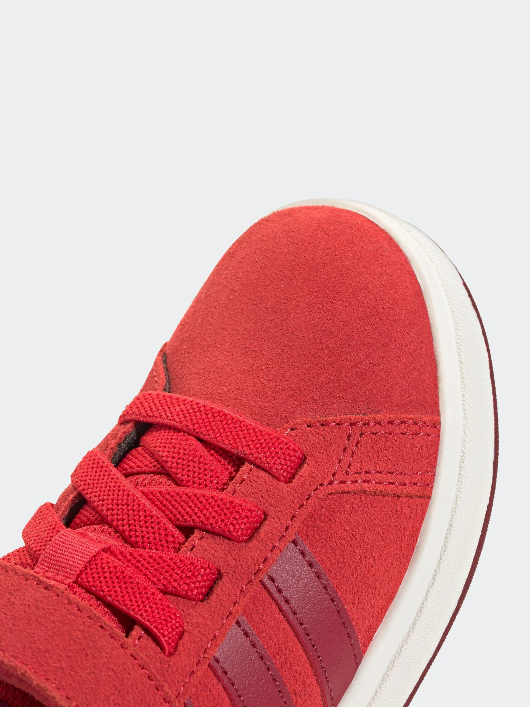Rood - adidas Grand Court 00suède kindersneakers met elastische veters