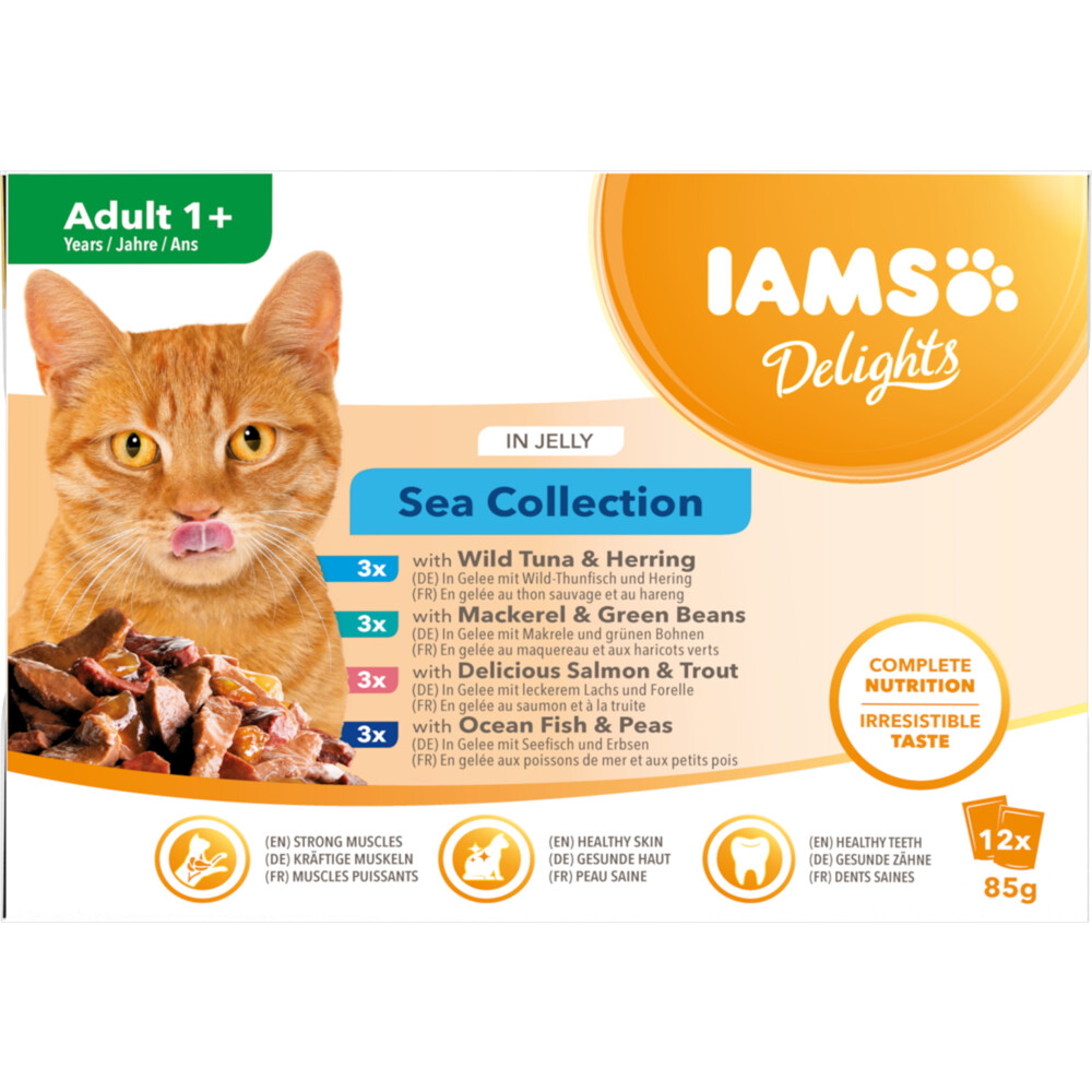 Iams Delights Sea Collection in Saus12 x 85 gr
