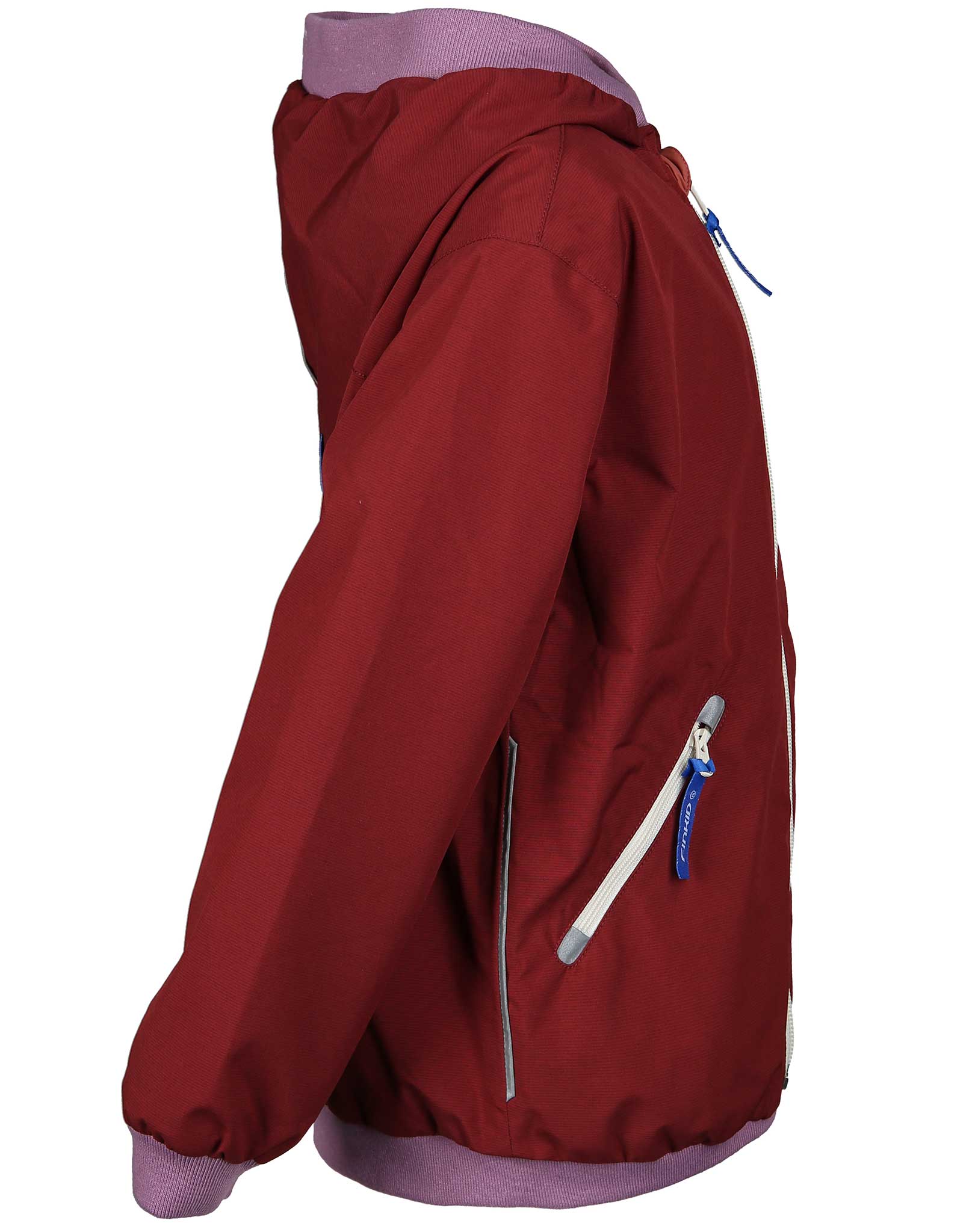 Wende-Regenjacke MUUTUVA in cranberry/valerian