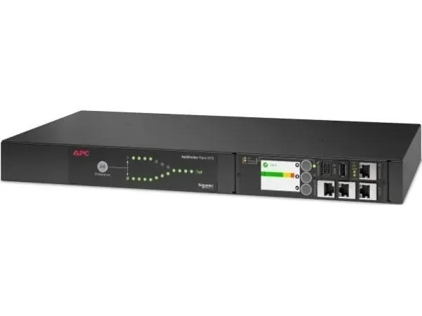 APC NetShelter - Automatisk transferkontakt (rackversion) - AC 207-253 V - 2000 VA - 1-faset - Ethernet 10/100/1000, USB - output-stikforbindelser: 12 - 1U - sort