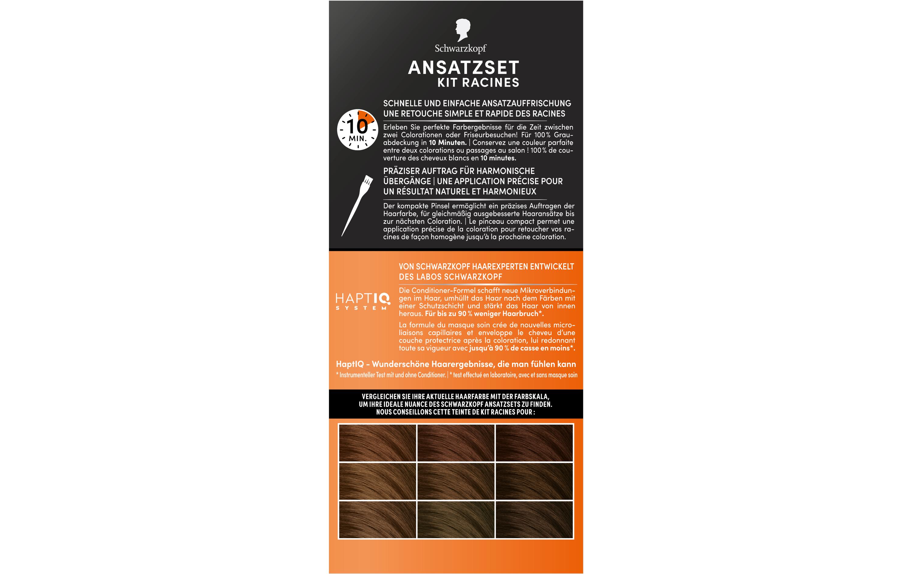 Haarcoloration Goldbraun A2Permanente Ansatz-Kaschierung verleiht dem Haar harmonische Übergänge