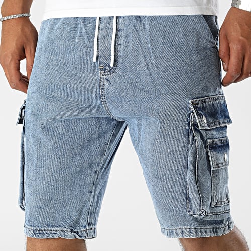Short Cargo Jean Bleu Wash