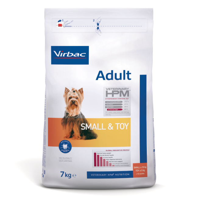 Croquettes Virbac HPM Adult Dog Small & Toy