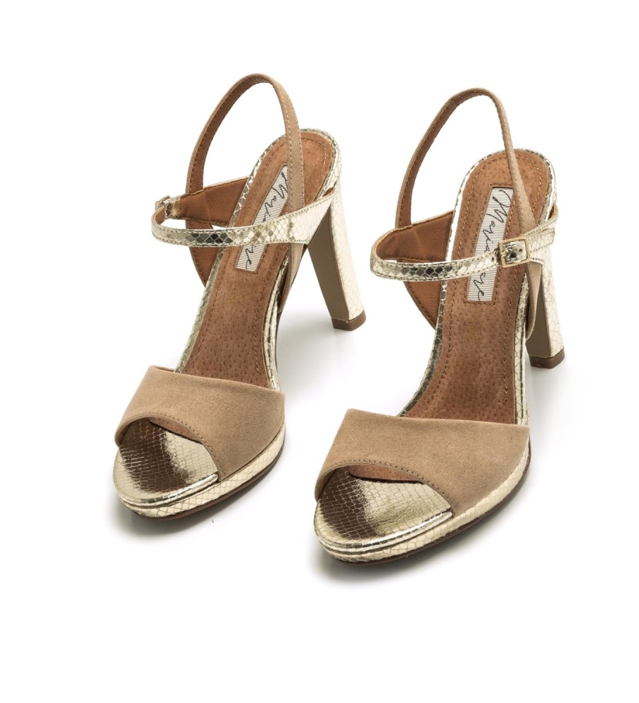 Mariamare Sandalias Acala Dorado -Altura tacón 11cm-