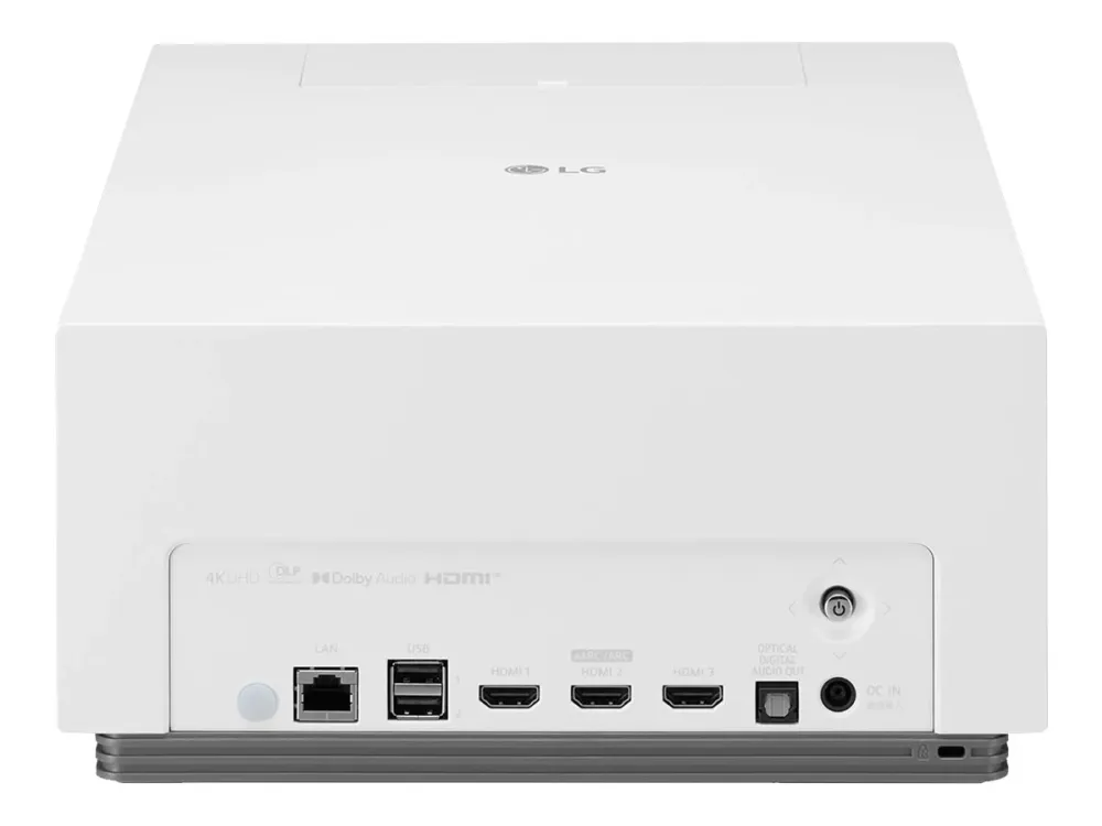 LG CineBeam HU710P - DLP-projektor - laser/LED - 2500 ANSI lumens - 3840 x 2160 - 16:9 - 4K - Miracast Wi-Fi Display / AirPlay 2 - hvid
