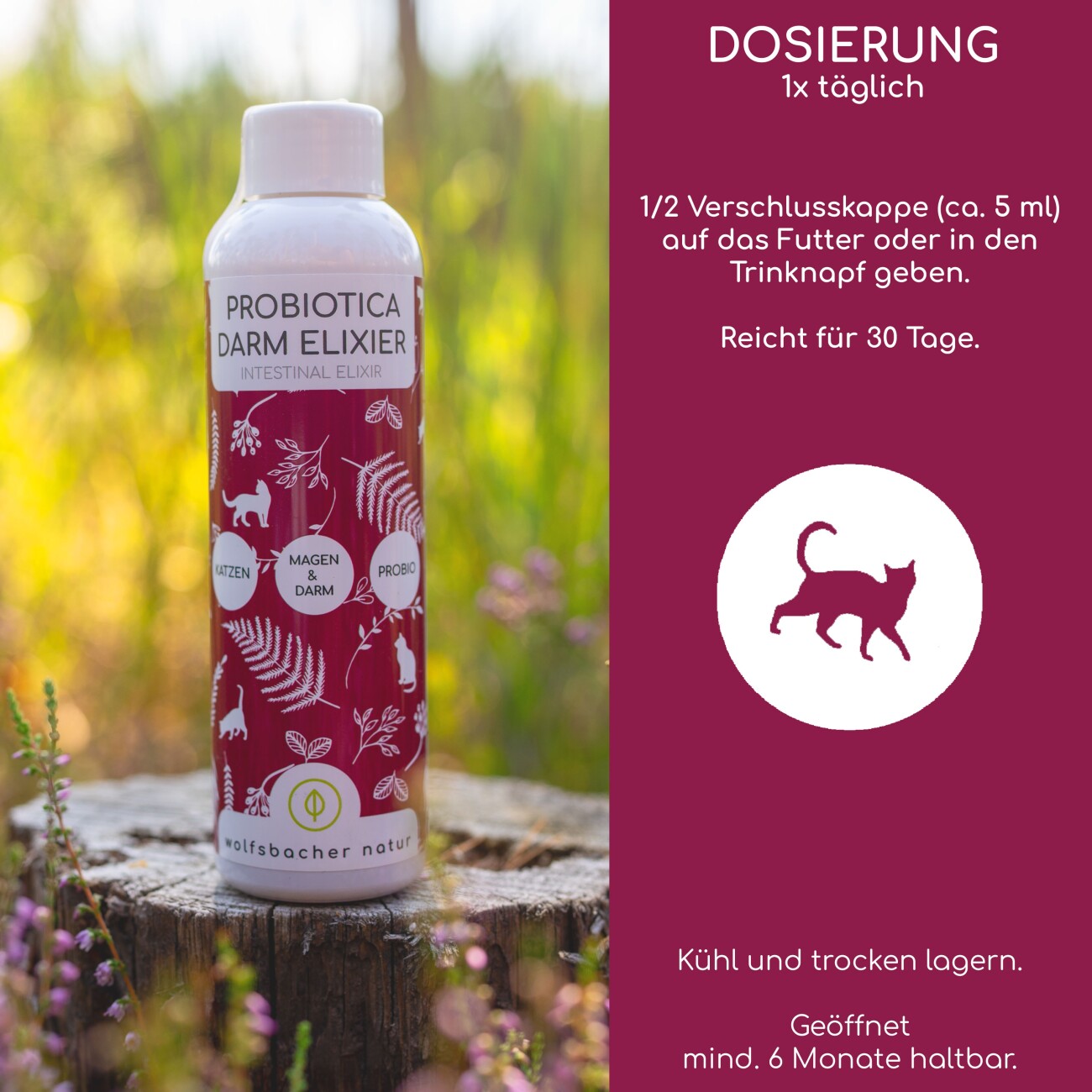 Wolfsbacher Natur Probiotika für Katzen
