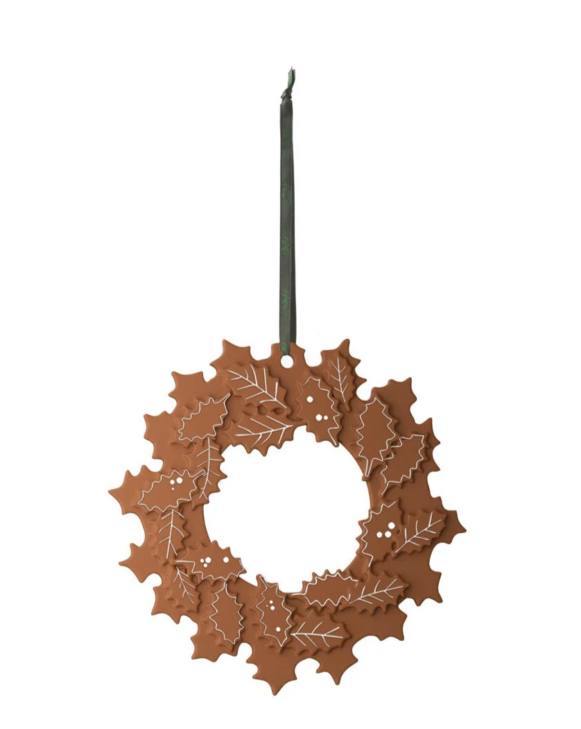 Kähler  Gingerbread Julekrans, burn - Ø18.5 cm.