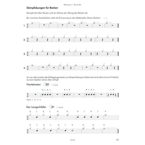 Horst Rapp Verlag Bläser-Team 1 Percussion
