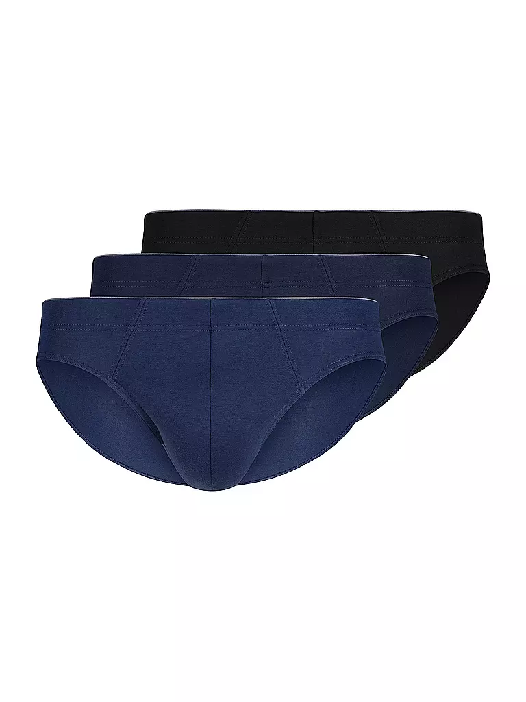 HUBER Brasil Slip 3er Pkg. blue black selection  blau