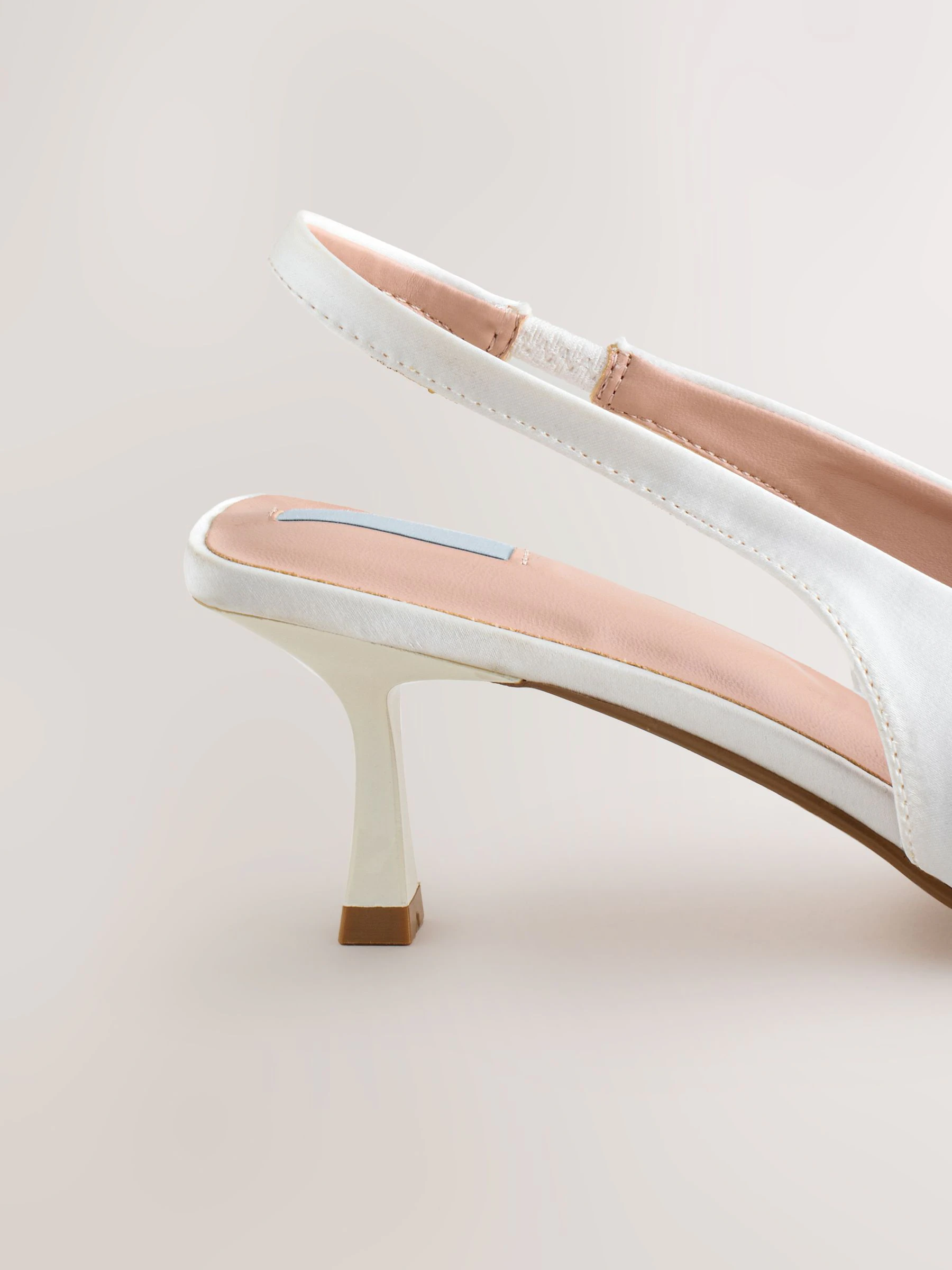 Wit - Forever Comfort® Wedding Satin Bow Pointed Toe Slingback Heels