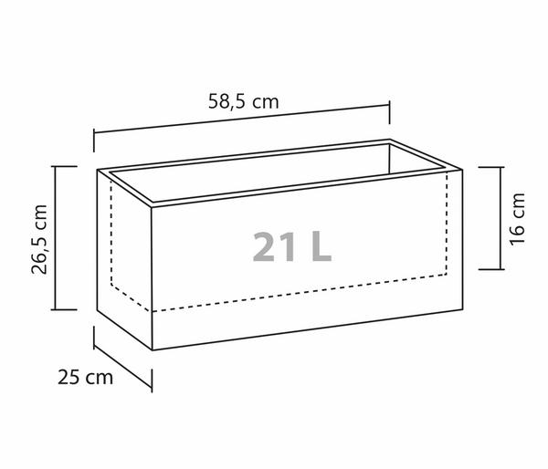 Scheurich Kunststoff-Kasten C-Cube Long,