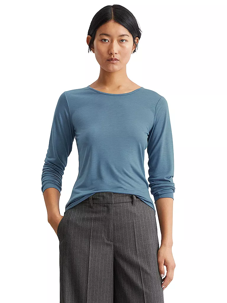 MARC O'POLO Langarmshirt blau