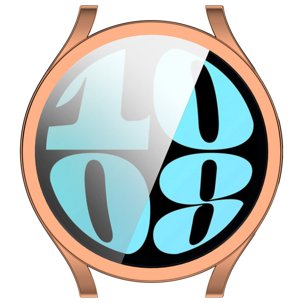 Samsung Galaxy Watch 6 (44mm) Galvanisierte Gummi Bumper Hülle - Roségold