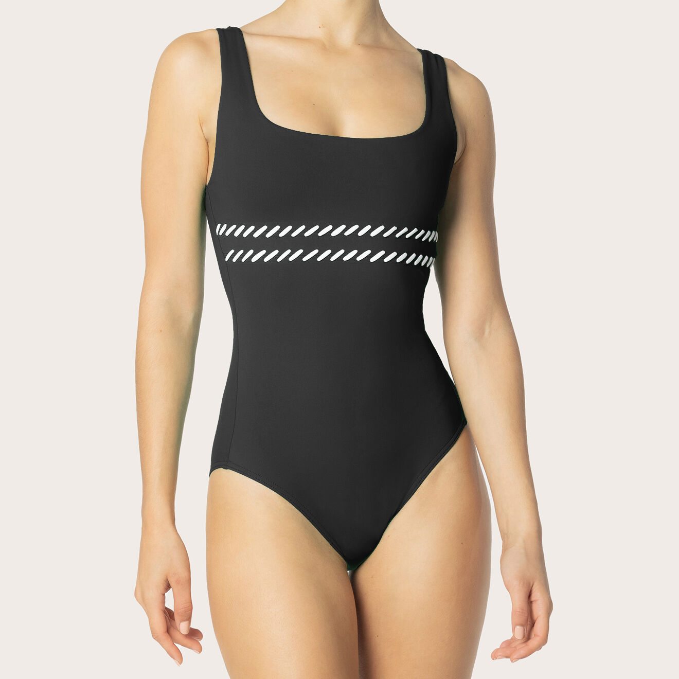 Iodus Maillot de bain 1 pièce nageur Icare noir