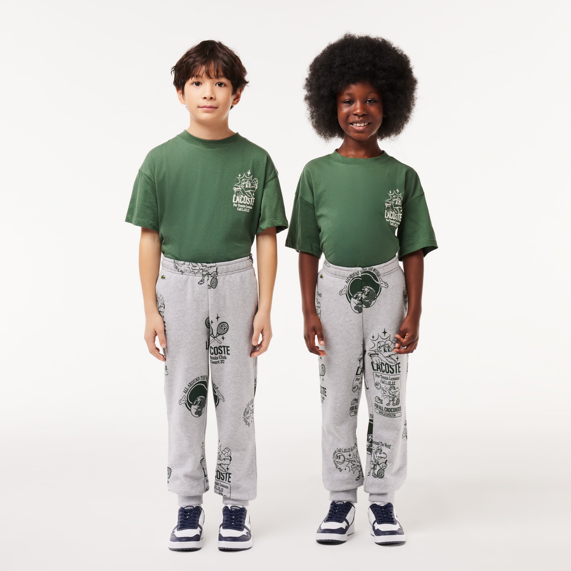 Pantalon de survêtement Jogger avec imprimé Pantalons & Shorts - Gris - Lacoste - Enfant