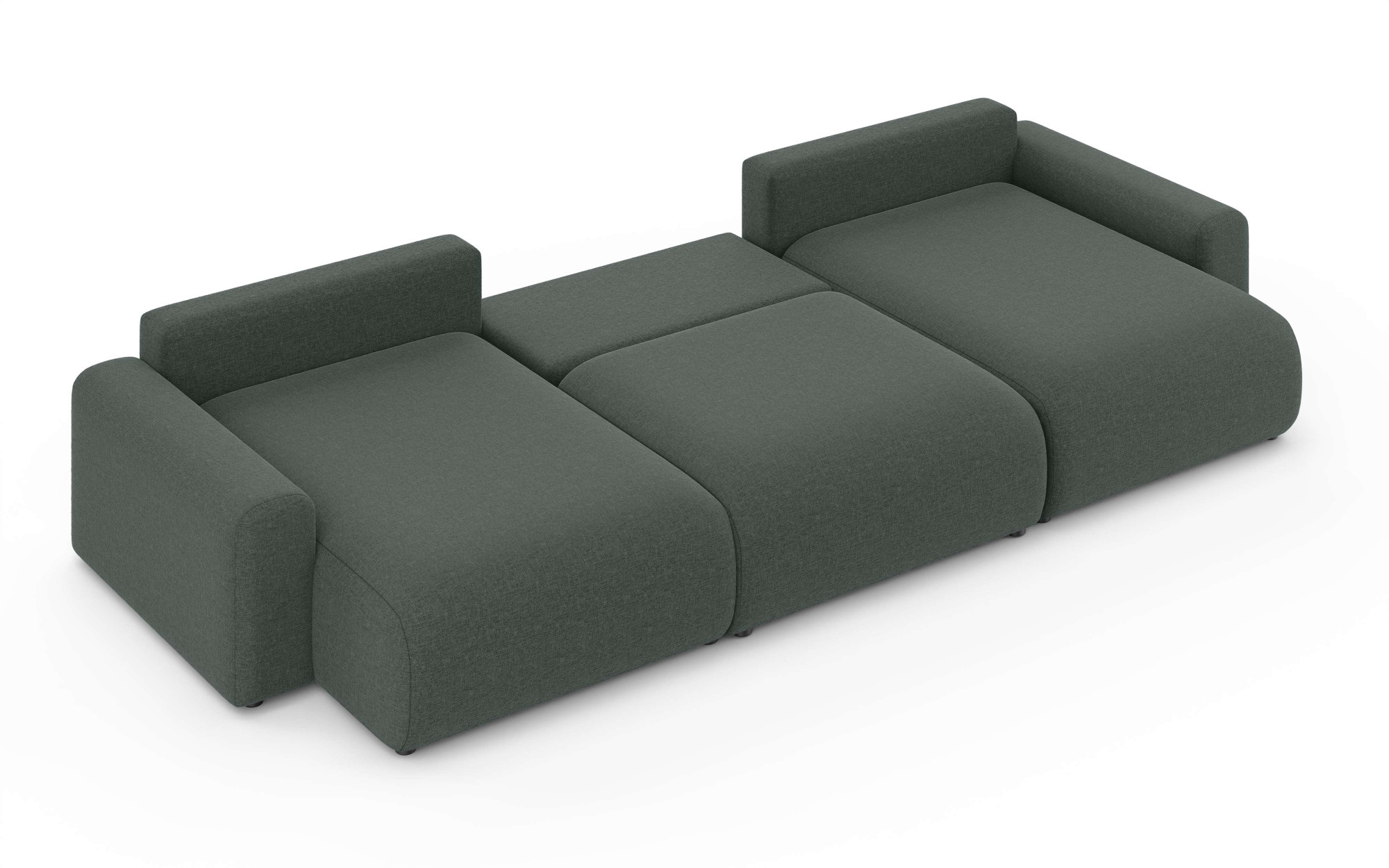 Home affaire Wohnlandschaft »LAKESIDE mit Bettfunktion und Bettkasten, Masse B/T/H: 332,5/142/84 cm« U‑Form mit vielen Kissen und Wellenunterfederung