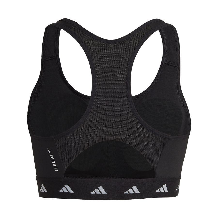 adidas Brassière Techfit PowerReact - Noir/Blanc Femme