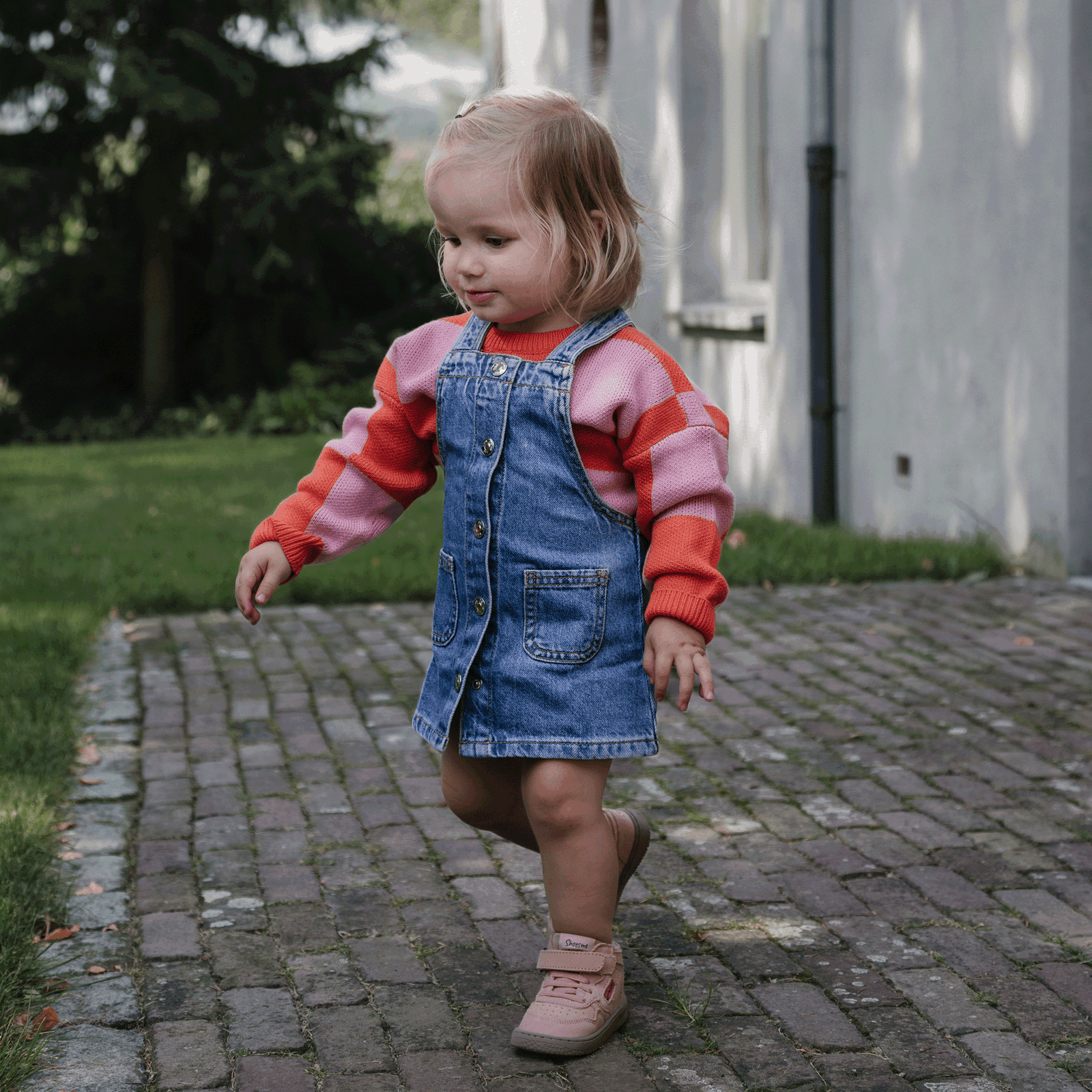 Shoesme roze basket sneakertje Nubuck | Meisjes schoenen