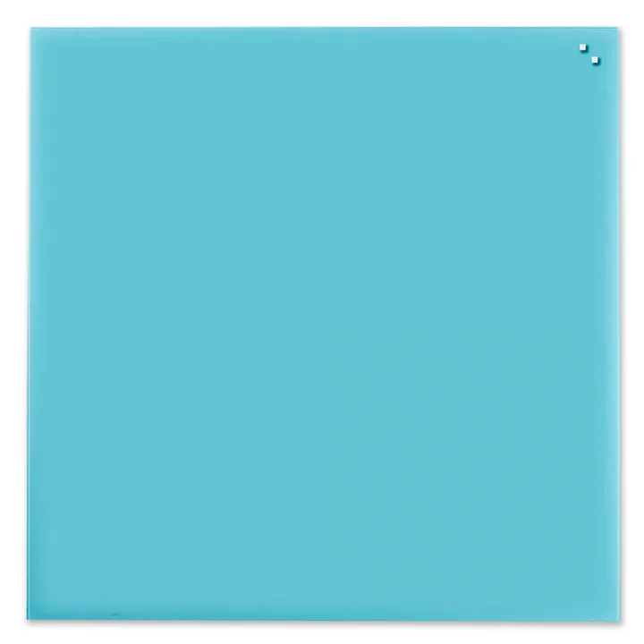 Magnetisk glastavle NAGA 100x100 cm turkis