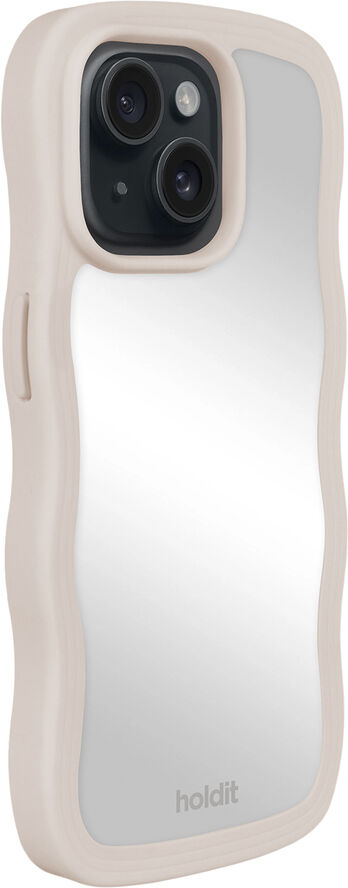 HoldIt Wavy Case iPhone 15/14/13 Beige