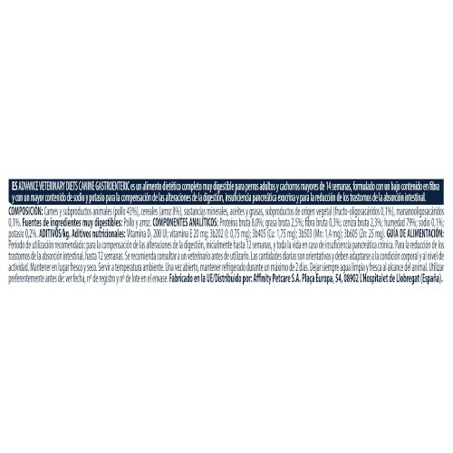 Sachê de 150g de Advance Gastroenteric Chicken para cães